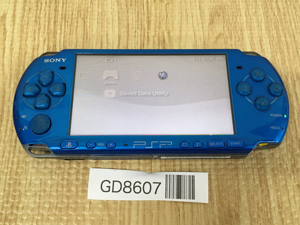 GD8607 No Battery PSP-3000 VIBRANT BLUE SONY PSP Console Japan