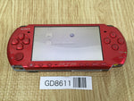 GD8611 Plz Read Item Condi PSP-3000 RADIANT RED SONY PSP Console Japan