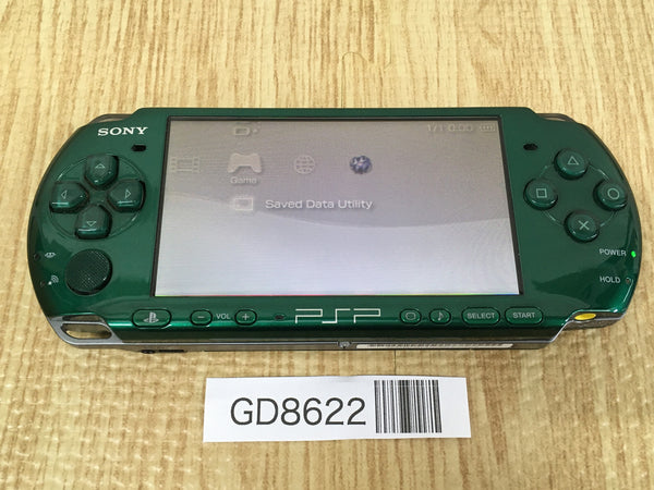 GD8622 Plz Read Item Condi PSP-3000 SPIRITED GREEN SONY PSP Console Japan