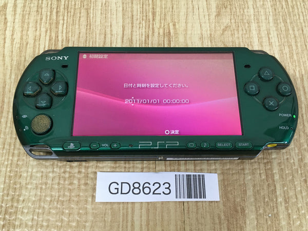 GD8623 Plz Read Item Condi PSP-3000 SPIRITED GREEN SONY PSP Console Japan