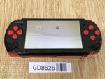 GD8626 Plz Read Item Condi PSP-3000 BLACK & RED SONY PSP Console Japan