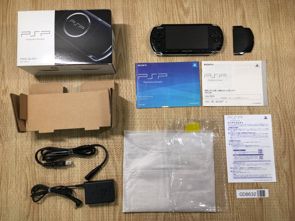 GD8632 PSP-3000 PIANO BLACK BOXED SONY PSP Console Japan