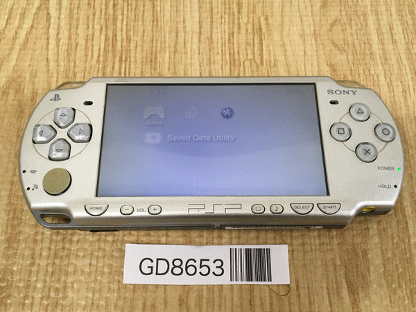 GD8653 Plz Read Item Condi PSP-2000 ICE Silver SONY PSP Console Japan
