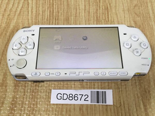 GD8672 Plz Read Item Condi PSP-3000 PEARL WHITE SONY PSP Console Japan