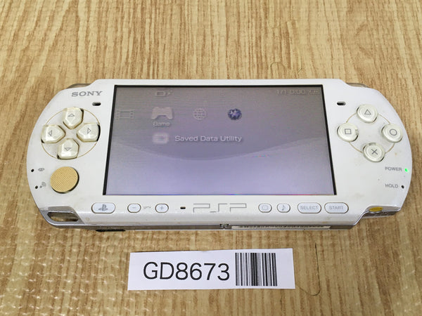 GD8673 Plz Read Item Condi PSP-3000 PEARL WHITE SONY PSP Console Japan