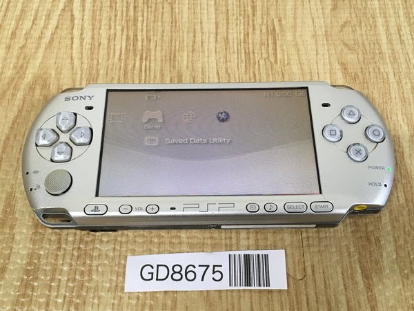 GD8675 Plz Read Item Condi PSP-3000 MYSTIC Silver SONY PSP Console Japan