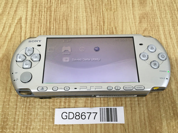 GD8677 Plz Read Item Condi PSP-3000 MYSTIC Silver SONY PSP Console Japan