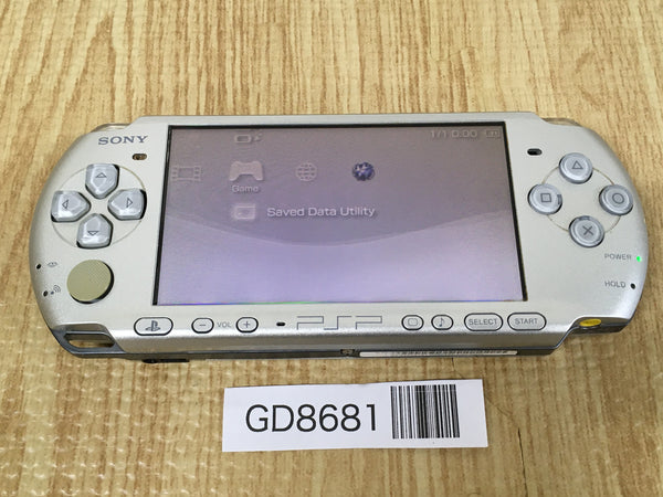 GD8681 Plz Read Item Condi PSP-3000 MYSTIC Silver SONY PSP Console Japan