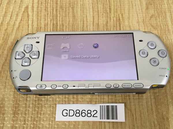 GD8682 No Battery PSP-3000 MYSTIC Silver SONY PSP Console Japan