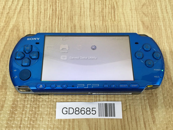 GD8685 Plz Read Item Condi PSP-3000 VIBRANT BLUE SONY PSP Console Japan