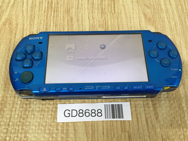 GD8688 Plz Read Item Condi PSP-3000 VIBRANT BLUE SONY PSP Console Japan