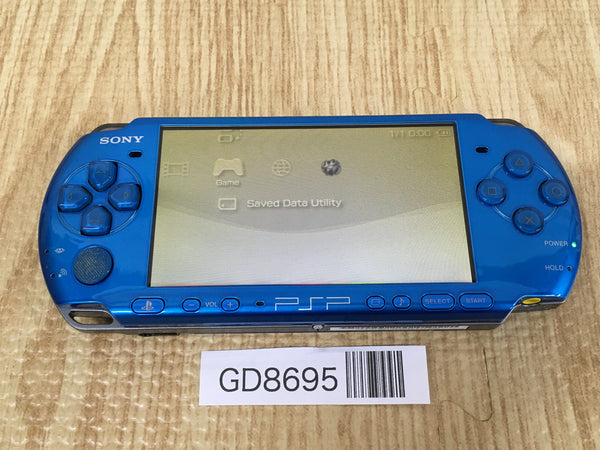 GD8695 Plz Read Item Condi PSP-3000 VIBRANT BLUE SONY PSP Console Japan