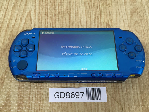GD8697 Plz Read Item Condi PSP-3000 VIBRANT BLUE SONY PSP Console Japan