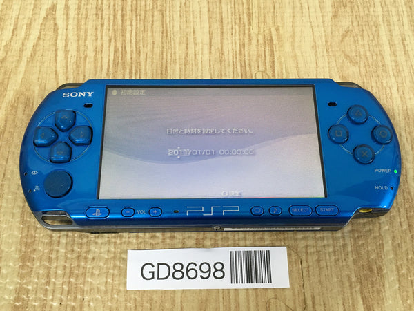 GD8698 Plz Read Item Condi PSP-3000 VIBRANT BLUE SONY PSP Console Japan