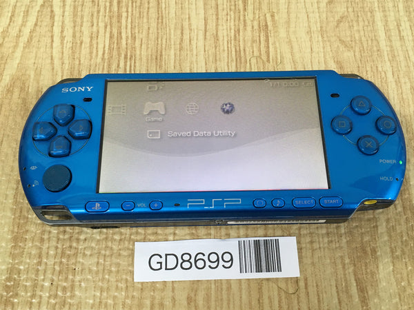 GD8699 Plz Read Item Condi PSP-3000 VIBRANT BLUE SONY PSP Console Japan