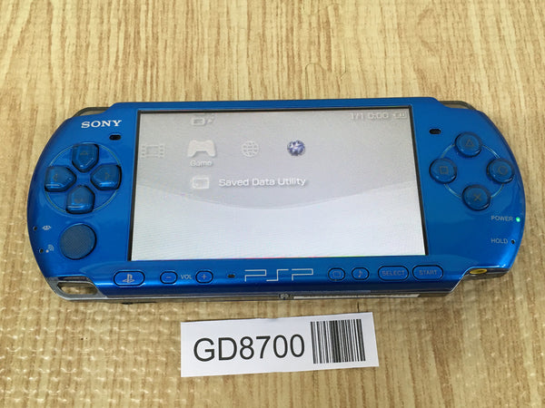 GD8700 Plz Read Item Condi PSP-3000 VIBRANT BLUE SONY PSP Console Japan