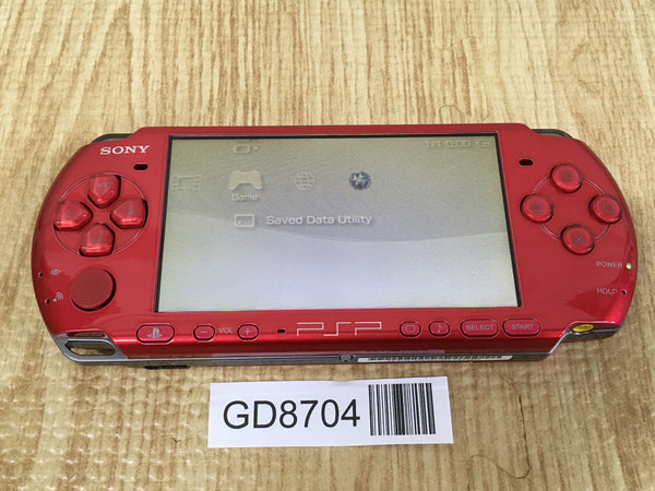 GD8704 Plz Read Item Condi PSP-3000 RADIANT RED SONY PSP Console Japan