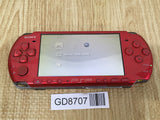 GD8707 Plz Read Item Condi PSP-3000 RADIANT RED SONY PSP Console Japan