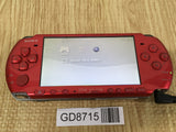 GD8715 Plz Read Item Condi PSP-3000 RADIANT RED SONY PSP Console Japan