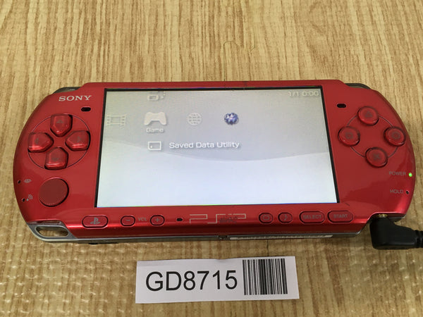 GD8715 Plz Read Item Condi PSP-3000 RADIANT RED SONY PSP Console Japan