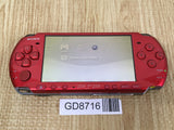 GD8716 Plz Read Item Condi PSP-3000 RADIANT RED SONY PSP Console Japan