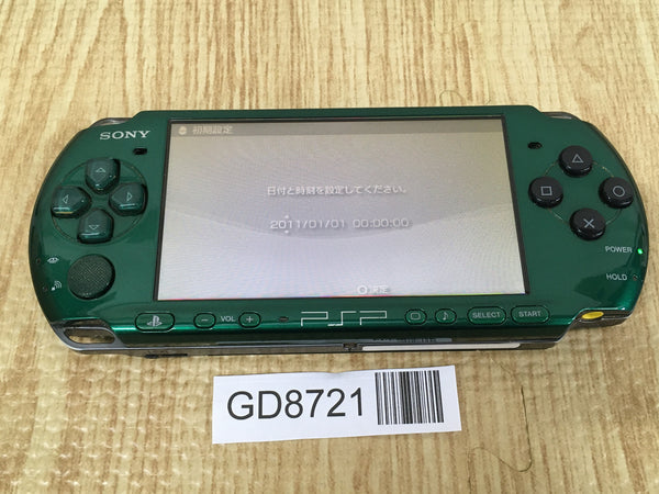 GD8721 Plz Read Item Condi PSP-3000 SPIRITED GREEN SONY PSP Console Japan