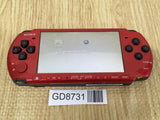 GD8731 Plz Read Item Condi PSP-3000 RED & BLACK SONY PSP Console Japan
