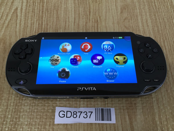 GD8737 Plz Read Item Condi PS Vita PCH-1000 CRYSTAL BLACK SONY PSP Console Japan