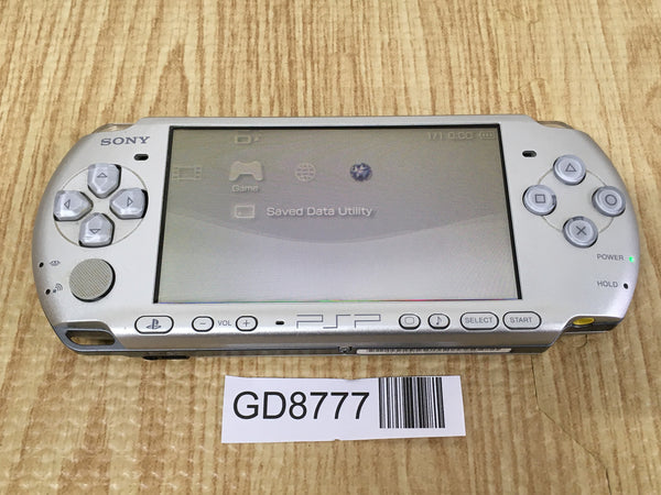 GD8777 With Defects - PSP-3000 MYSTIC Silver SONY PSP Console Japan