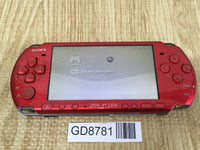 GD8781 With Defects - PSP-3000 RADIANT RED SONY PSP Console Japan