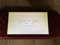 GD8783 With Defects - PSP-3000 RADIANT RED SONY PSP Console Japan