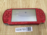 GD8785 With Defects - PSP-3000 RADIANT RED SONY PSP Console Japan
