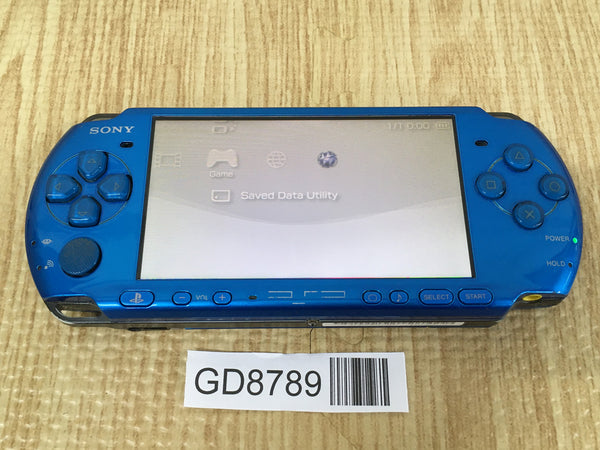 GD8789 With Defects - PSP-3000 VIBRANT BLUE SONY PSP Console Japan