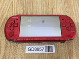 GD8857 Plz Read Item Condi PSP-3000 RADIANT RED SONY PSP Console Japan