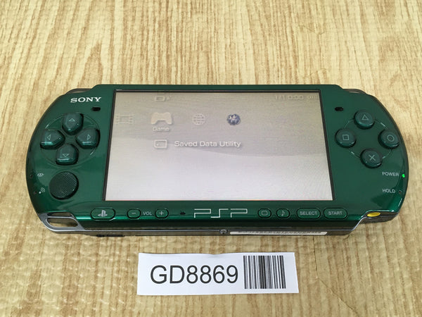 PSP 3000 値段交渉です GD8869 Plz Read Item Condi PSP-3000 SPIRITED GREEN SONY PSP