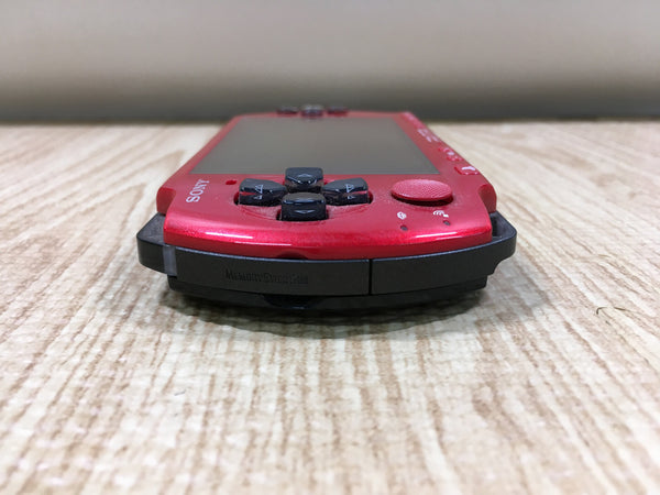 PSP3000 赤 & カセット GD8876 Plz Read Item Condi PSP-3000 RED & BLACK SONY PSP Console