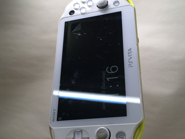 GD8884 Plz Read Item Co PS Vita PCH-2000 LIME GREEN WHITE SONY PSP