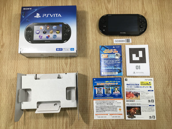 GD8889 PS Vita PCH-2000 BLACK BOXED SONY PSP Console Japan
