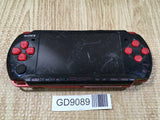 GD9089 Not Working - PSP-3000 BLACK & RED SONY PSP Console Japan