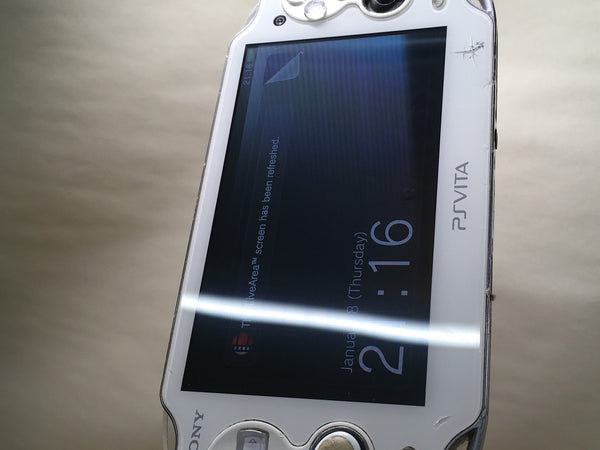 GD9097 Tested Working - PS Vita PCH-1000 CRYSTAL WHITE SONY PSP