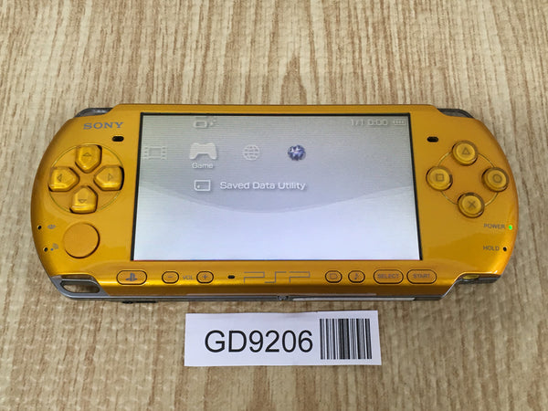 GD9206 With Defects - PSP-3000 BRIGHT YELLOW SONY PSP Console Japan