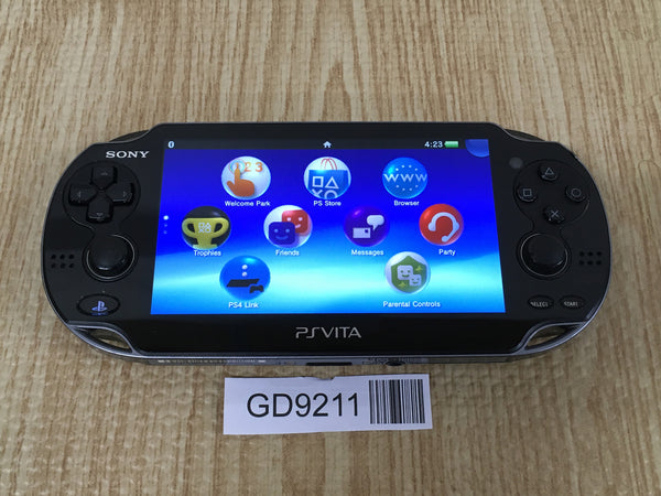 GD9211 With Defects - PS Vita PCH-1000 CRYSTAL BLACK SONY PSP Console Japan
