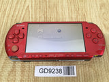 GD9238 With Defects - PSP-3000 RADIANT RED SONY PSP Console Japan