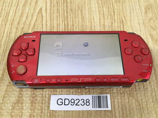 GD9238 With Defects - PSP-3000 RADIANT RED SONY PSP Console Japan