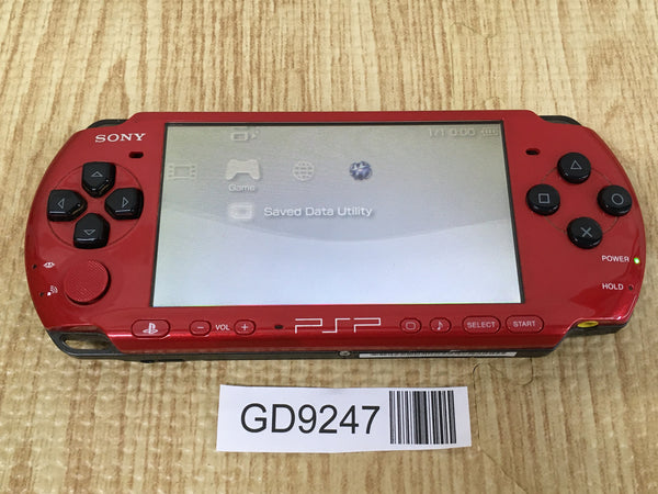 GD9247 With Defects - PSP-3000 RED & BLACK SONY PSP Console Japan
