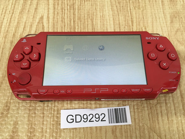 GD9292 With Defects - PSP-2000 DEEP RED SONY PSP Console Japan