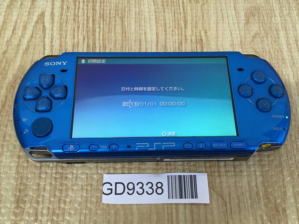 GD9338 With Defects - PSP-3000 VIBRANT BLUE SONY PSP Console Japan