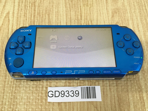 GD9339 With Defects - PSP-3000 VIBRANT BLUE SONY PSP Console Japan