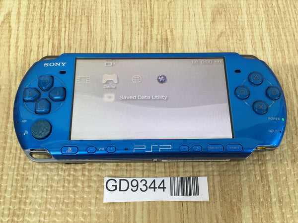 GD9344 With Defects - PSP-3000 VIBRANT BLUE SONY PSP Console Japan