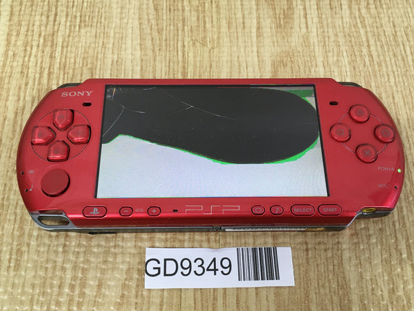 GD9349 With Defects - PSP-3000 RADIANT RED SONY PSP Console Japan